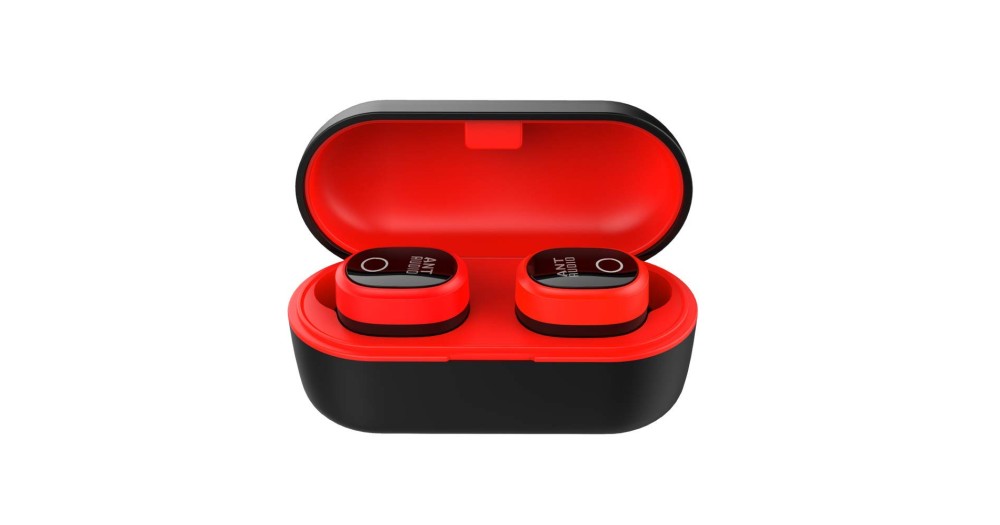 Ant Audio Wave Sports TWS 720 Bluetooth 5.0 Wireless Earbuds Black Red
